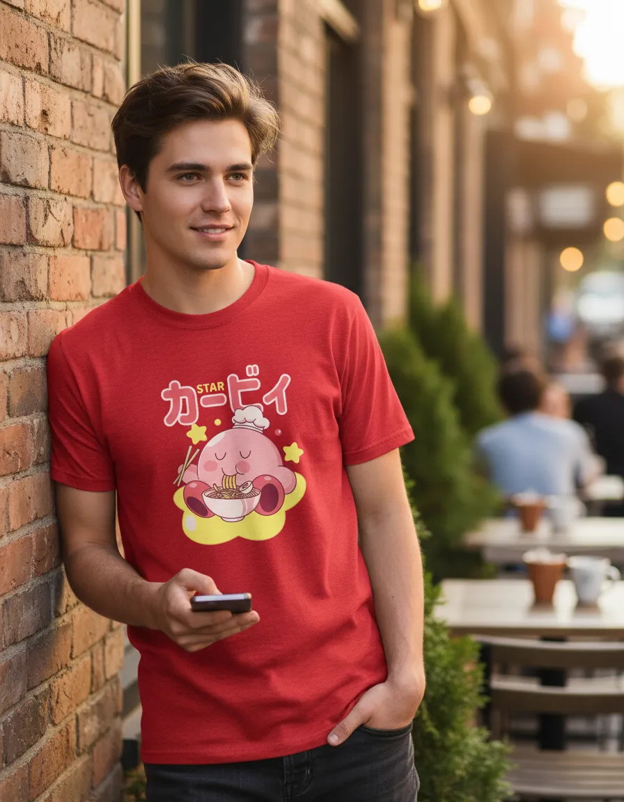 Remera: Kirby Ramen Memoestampados - Imagen 8