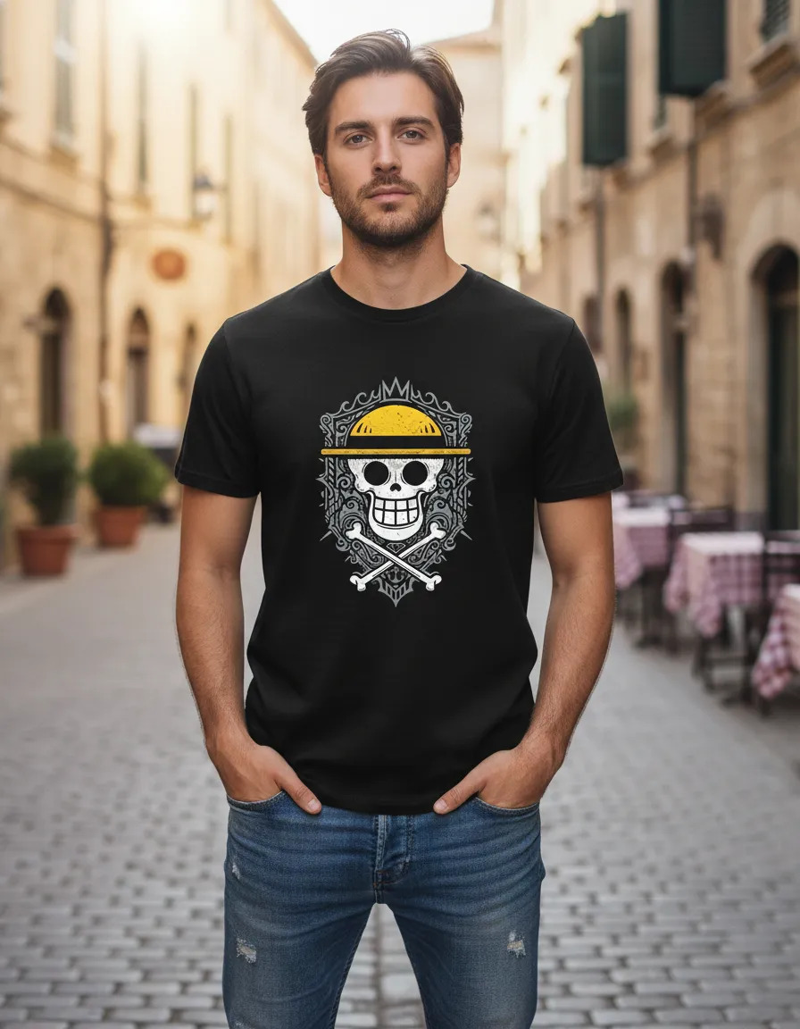 Remera: One Piece Logo Memoestampados