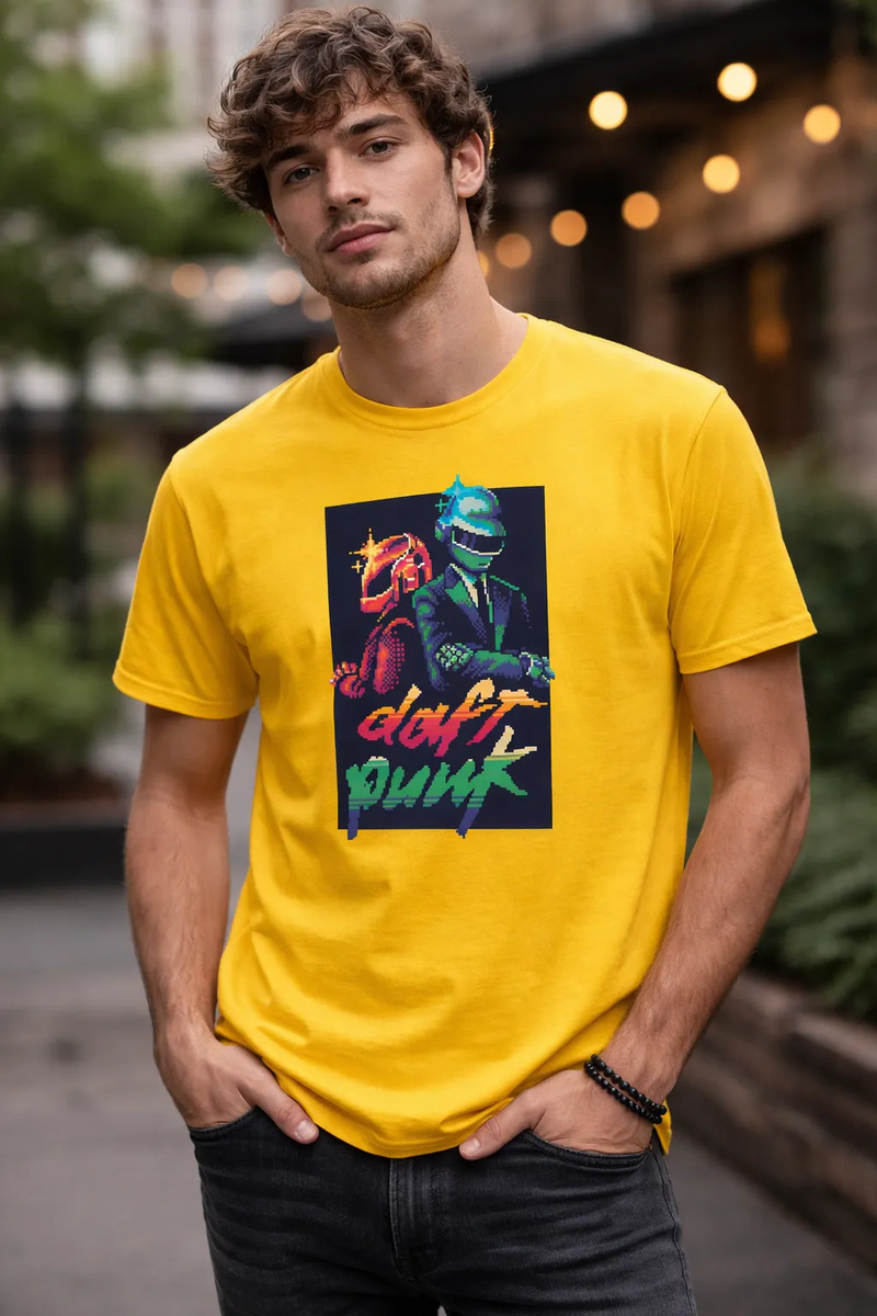 Remera: Daft Punk Pixel Art Memoestampados - Imagen 22