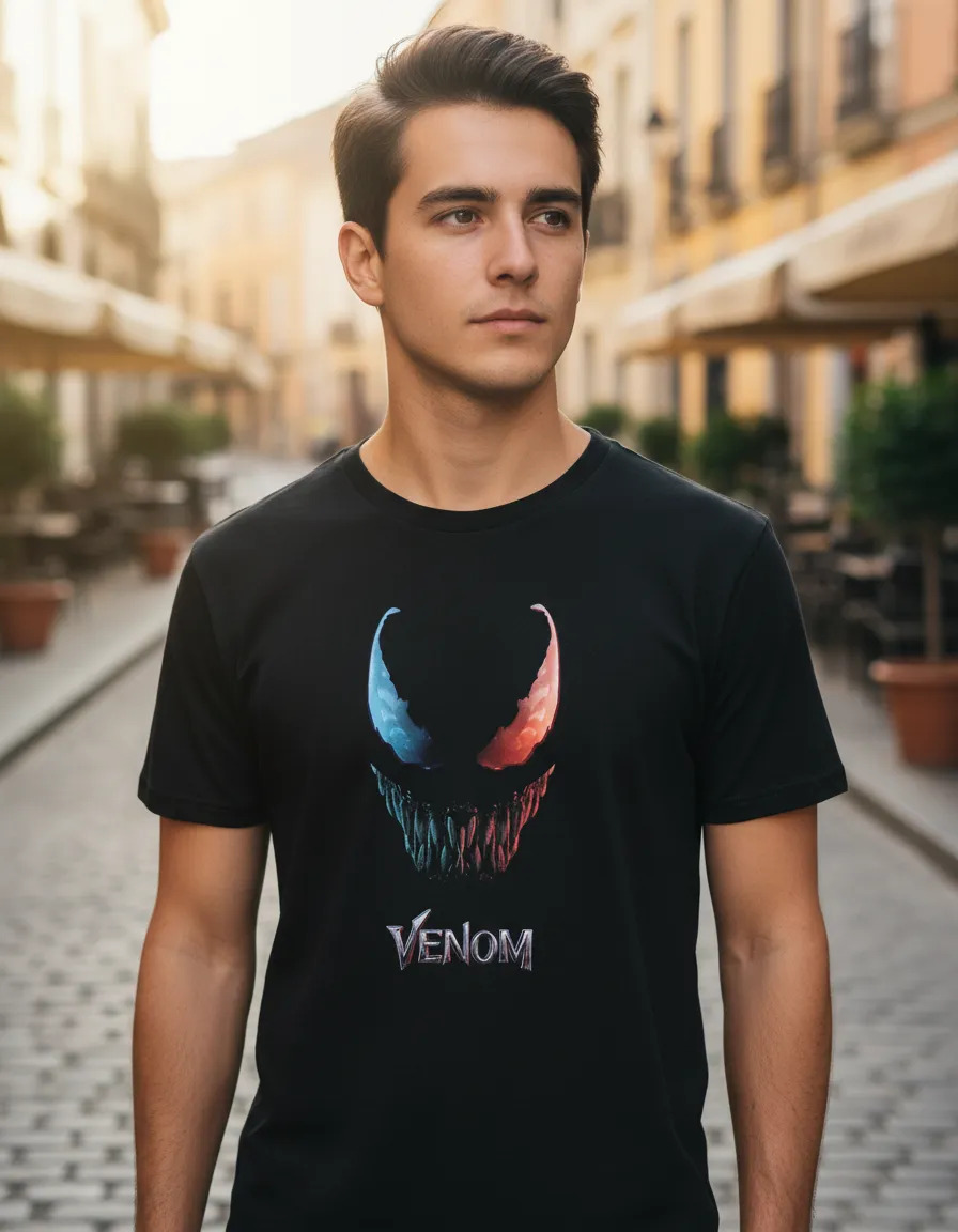 Remera Venom Color Memoestampados