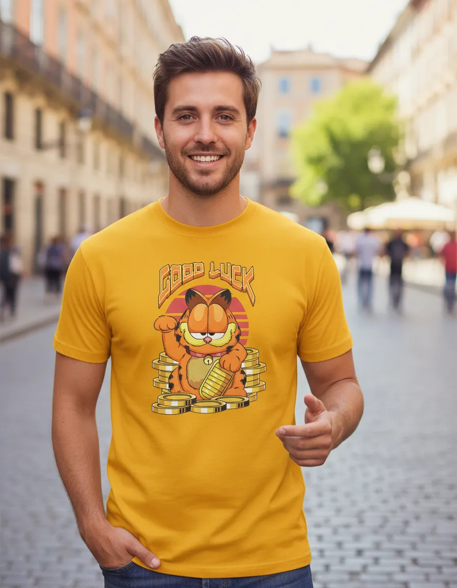 Remera: Good Luck Garfield Memoestampados - Imagen 5