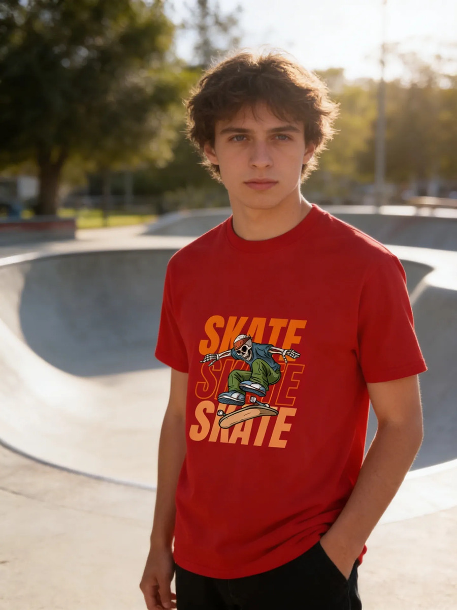 Remera: Skate Calavera Memoestampados - Imagen 8
