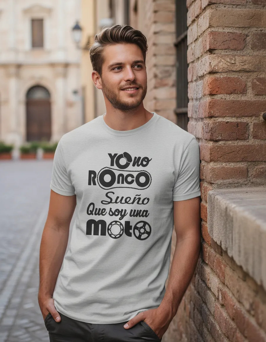 Remera: Yo No Ronco Sueño Que Soy Una Moto Memoestampados - Imagen 16
