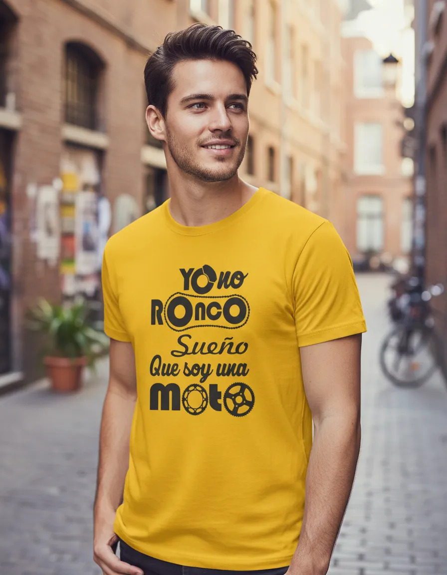 Remera: Yo No Ronco Sueño Que Soy Una Moto Memoestampados - Imagen 10