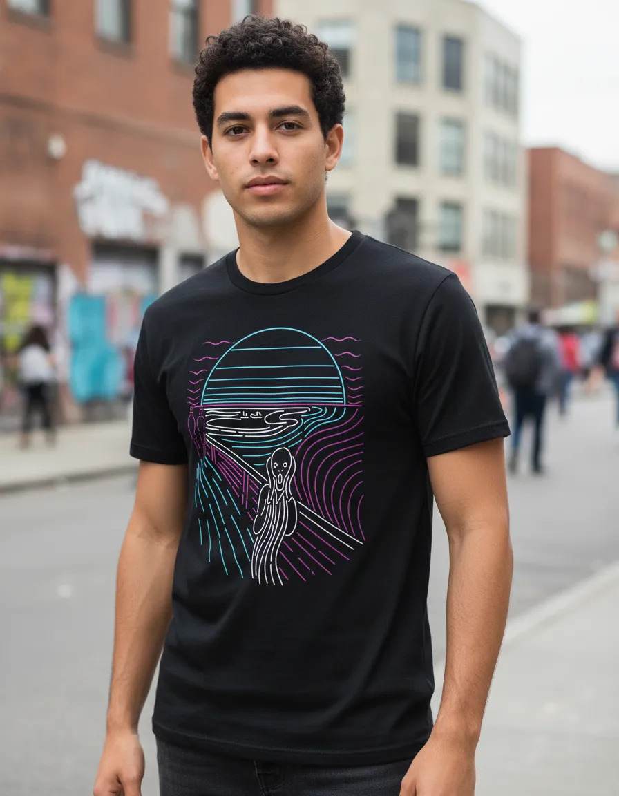 Remera: El Grito Neon Memoestampados