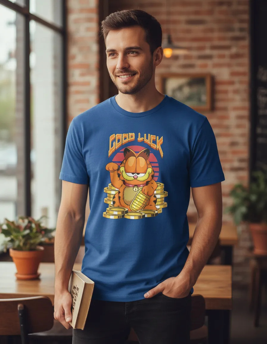 Remera: Good Luck Garfield Memoestampados - Imagen 9