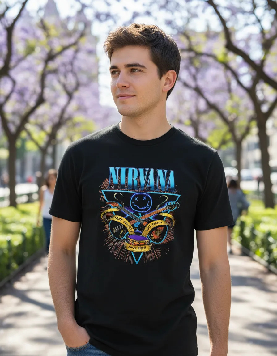 Remera: Nirvana 5 Memoestampados
