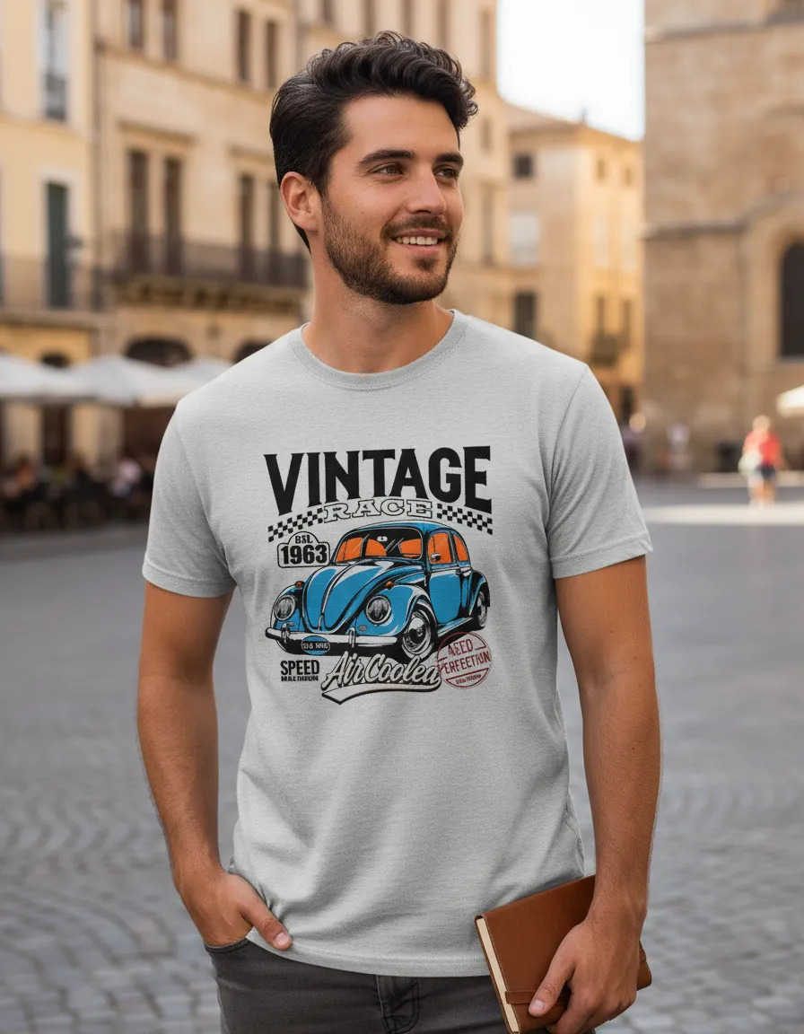 Remera: Vintage Beetle Memoestampados - Imagen 5
