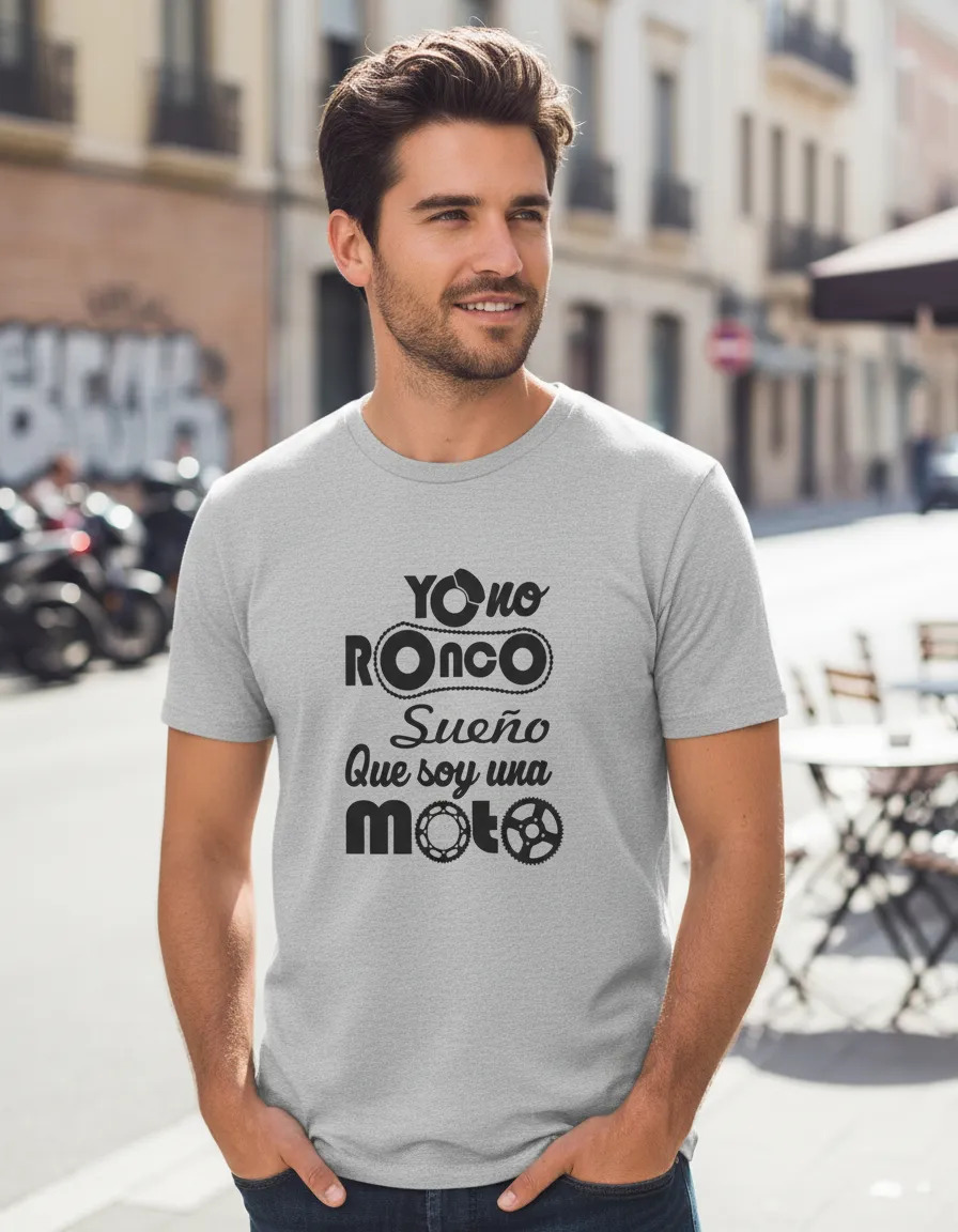 Remera: Yo No Ronco Sueño Que Soy Una Moto Memoestampados - Imagen 13