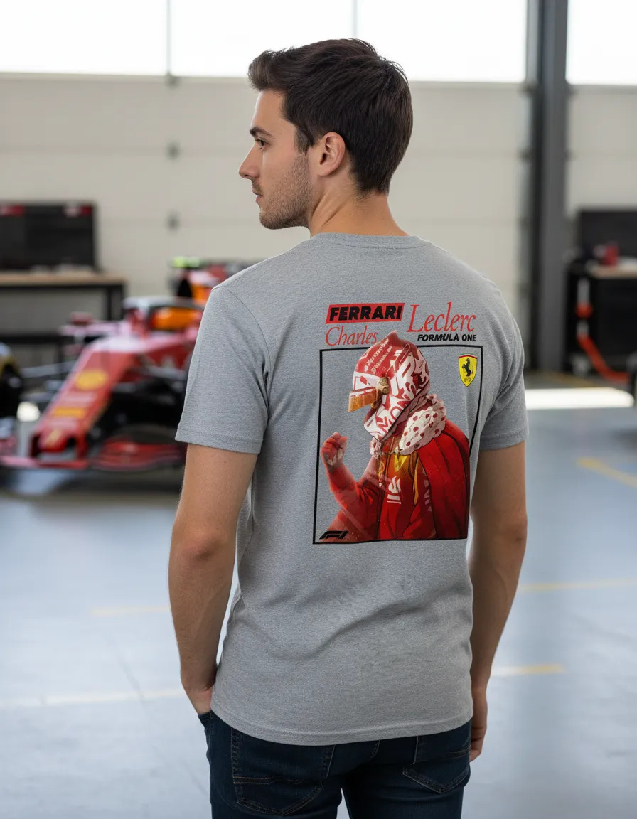Remera: Charles Leclerc F1 03 Memoestampados - Imagen 8