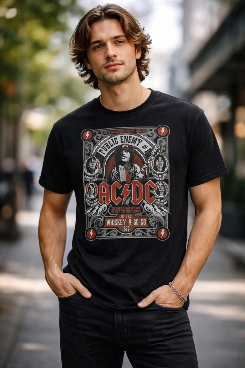 Remera: Acdc The Band Is Back Memoestampados - Imagen 4
