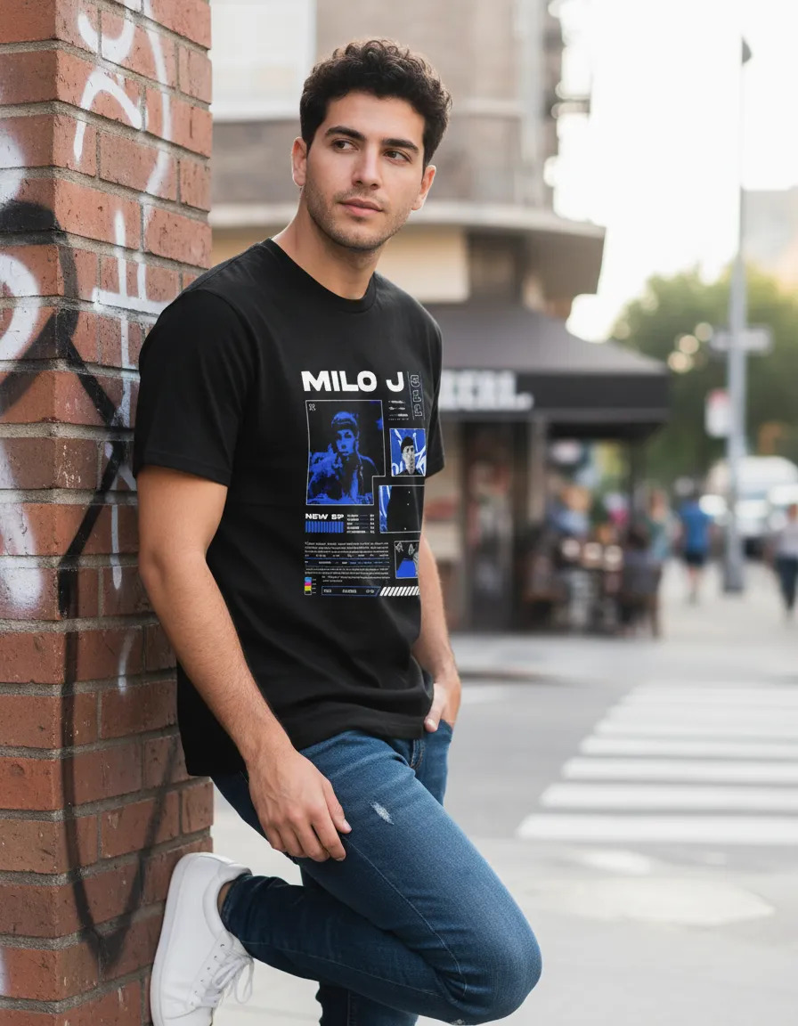 Remera: Milo J 02 Memoestampados