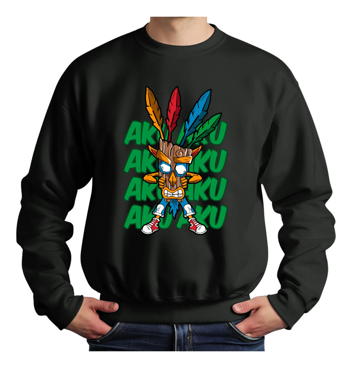 Buzo Aku Aku Chras Bandicot Memoestampados - Imagen 2