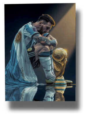 Cuadro Messi Copa 726 40x30 Mdf Memoestampados