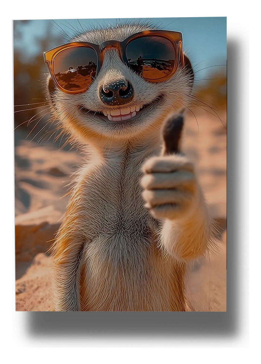 Cuadro Suricata 845 70x100 Mdf Memoestampados
