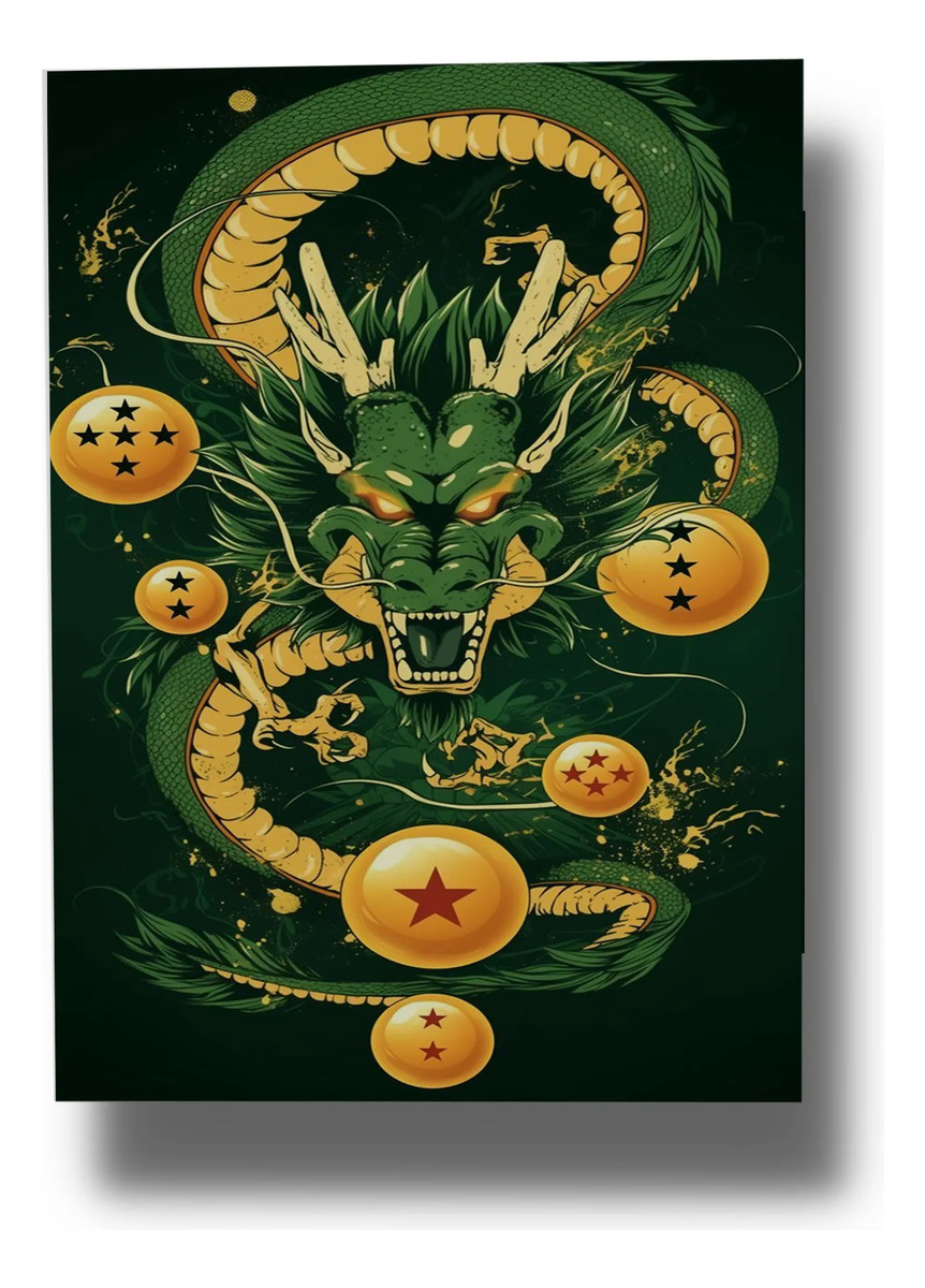 Cuadro Shenlong Dragon Ball 729 50x70 Mdf Memoestampados