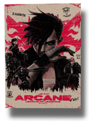 Cuadro Violet Arcane Lol 711 70x100 Mdf Memoestampados