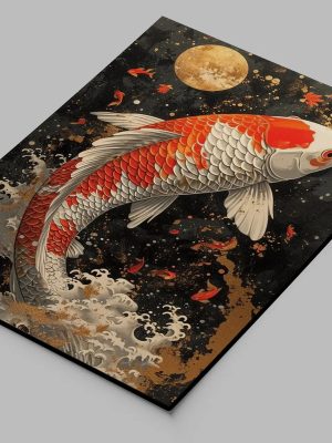 Cuadro Pez Koi 674 50x70 Mdf Memoestampados