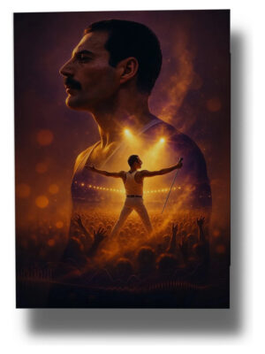 Cuadro Freddie Mercury 807 30x40 Mdf Memoestampados