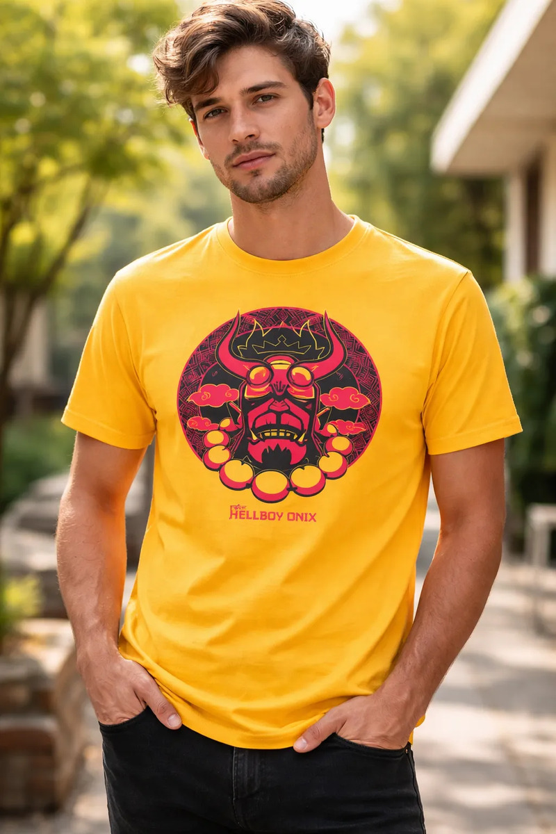 Remera: Hellboy Onix Memoestampados