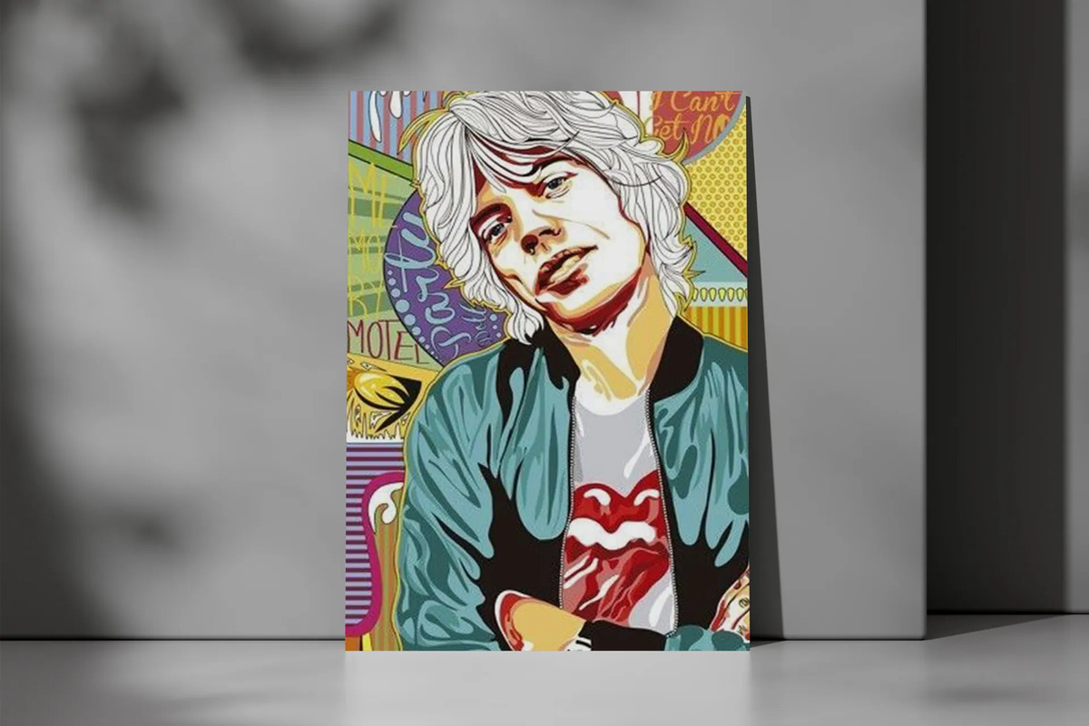 Cuadro Mick Jagger 715 50x70 Mdf Memoestampados - Imagen 3