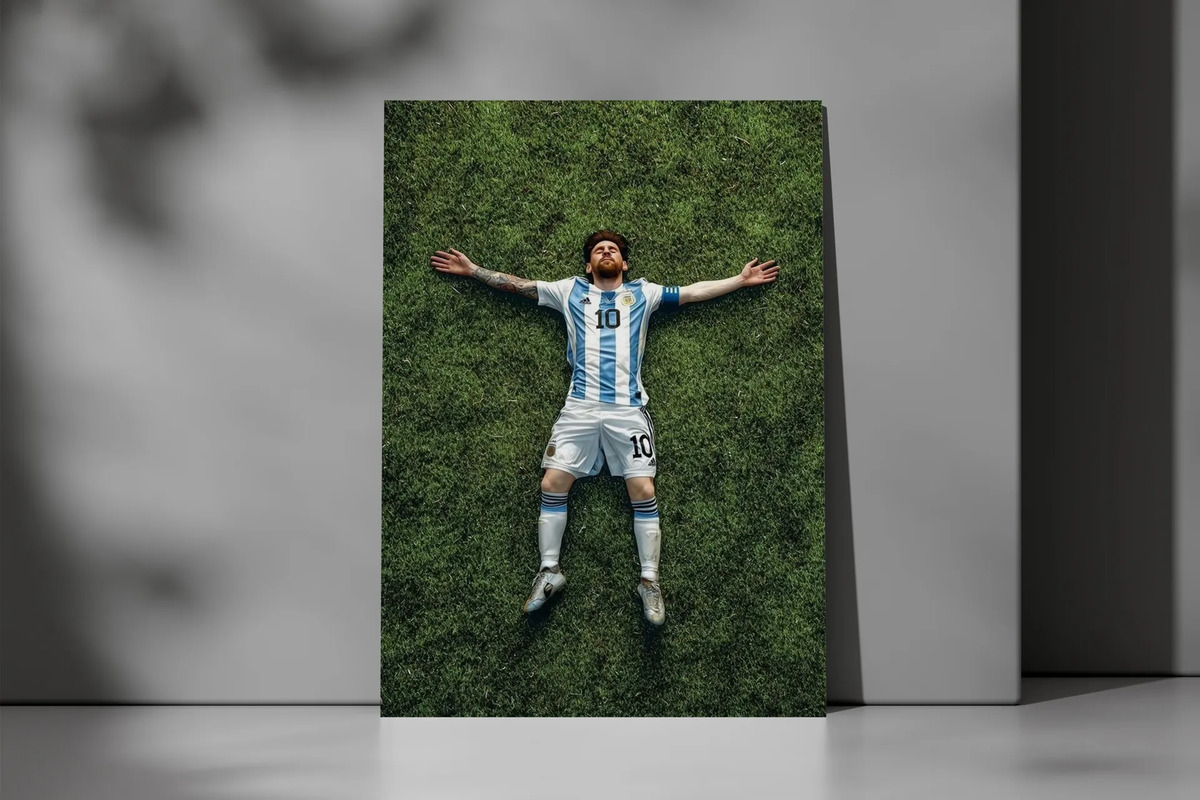 Cuadro Messi 733 40x30 Mdf Memoestampados - Imagen 3