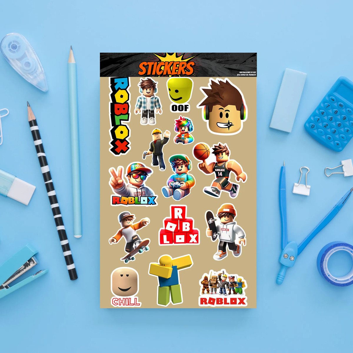 Pack Pegotines Stickers Roblox Memoestampados - Imagen 2