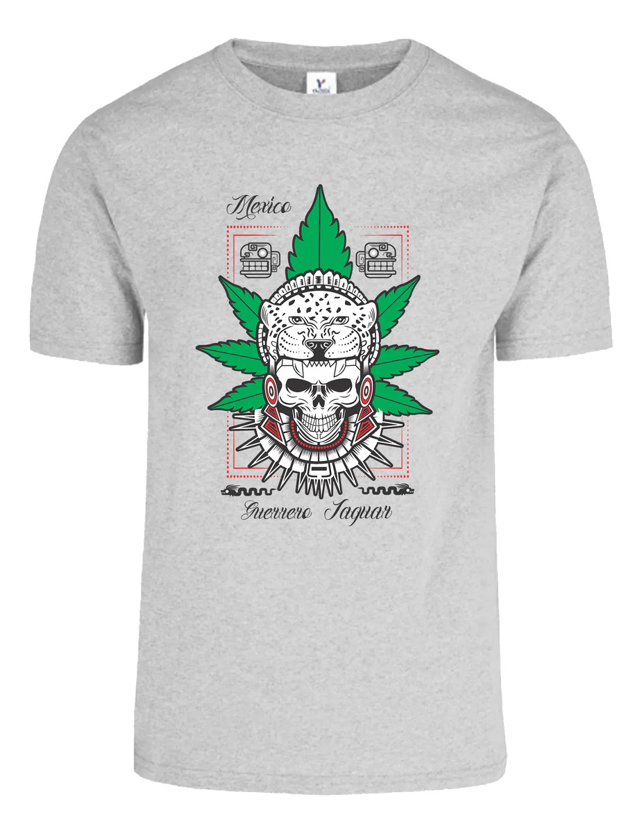 Remera: Guerrero Jaguar Cannabis Memoestampados - Imagen 2