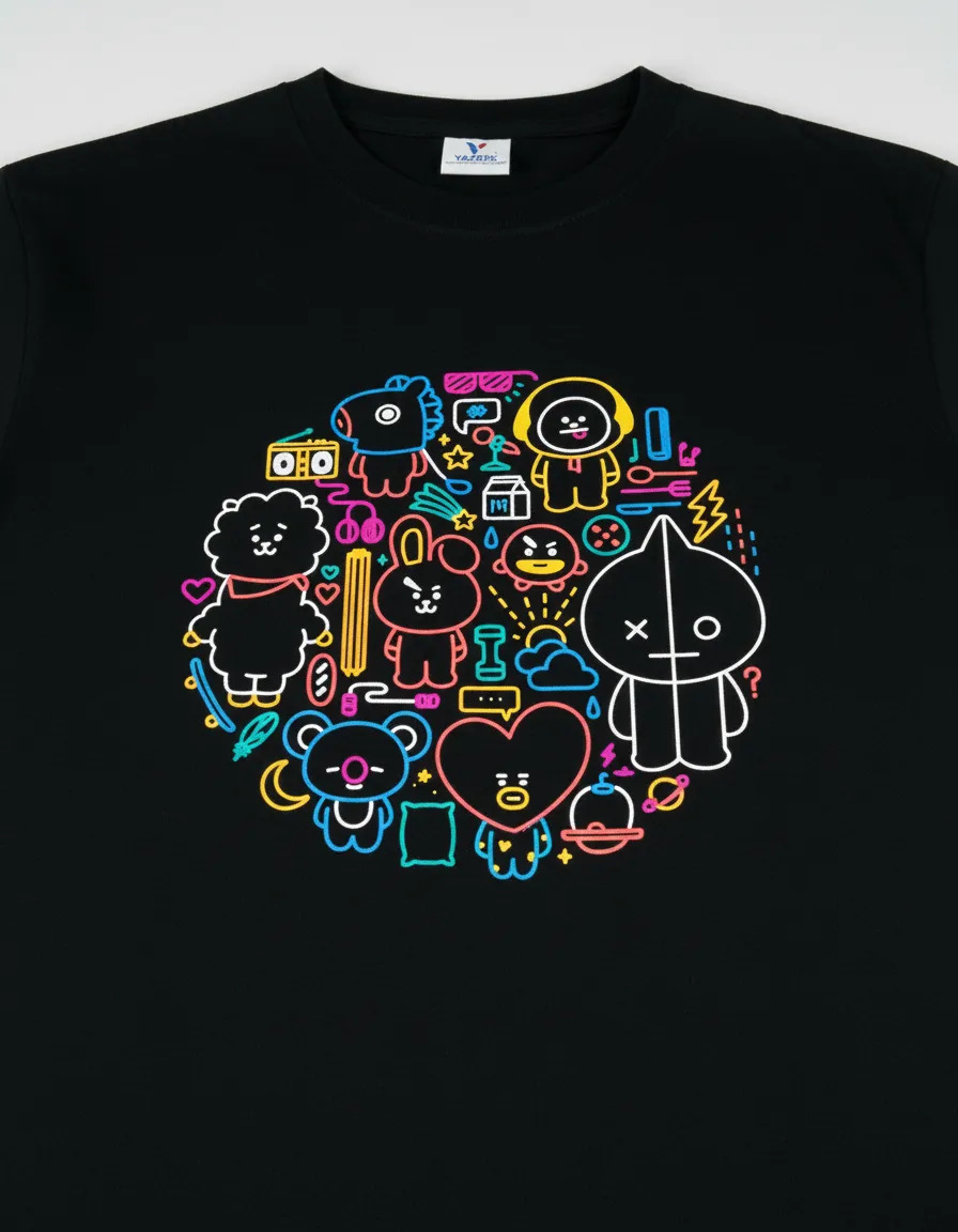 Remera: Bts Bt21 01 Memoestampados - Imagen 2