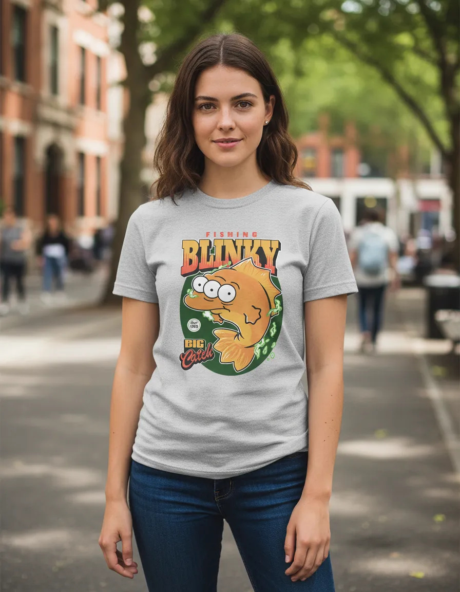 Remera: Fishing Blinky Memoestampados