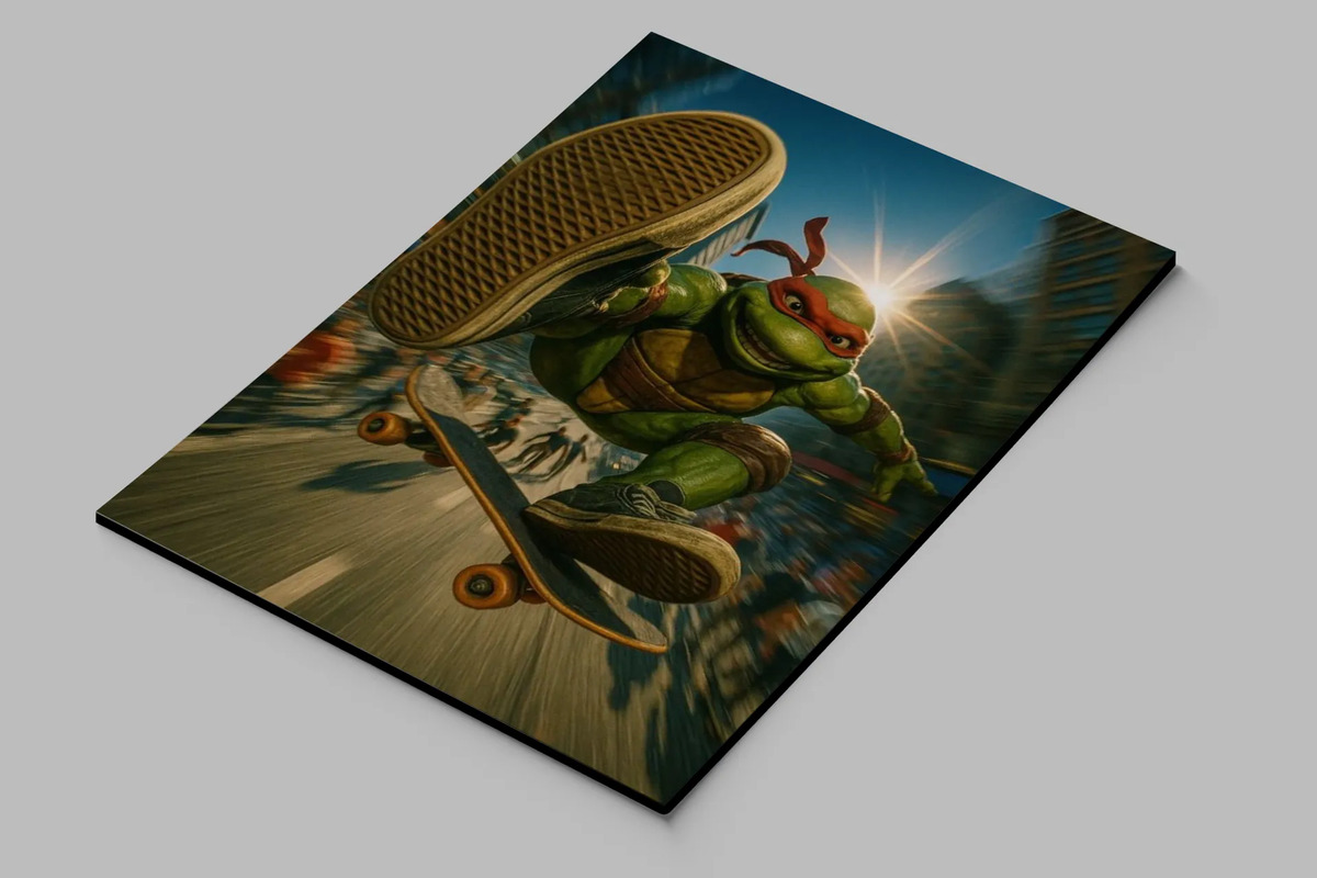 Cuadro Tortuga Ninja 812 30x40 Mdf Memoestampados - Imagen 2