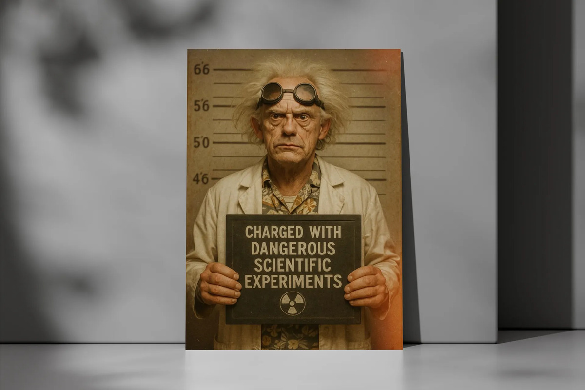 Cuadro Doc Brown 727 40x30 Mdf Memoestampados - Imagen 3