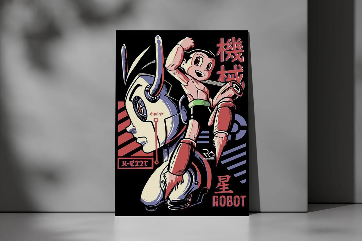Cuadro Astroboy 723 50x70 Mdf Memoestampados - Imagen 2