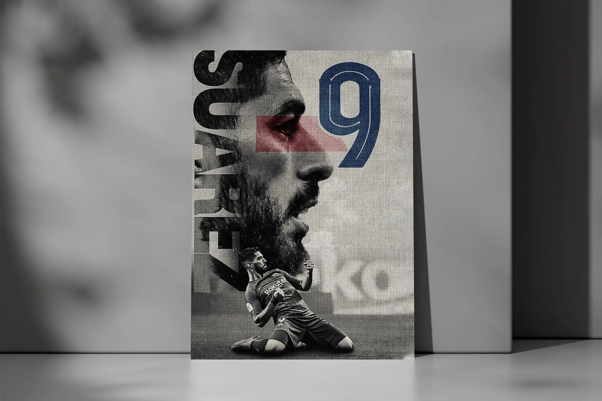 Cuadro Luis Suárez 734 40x30 Mdf Memoestampados - Imagen 3