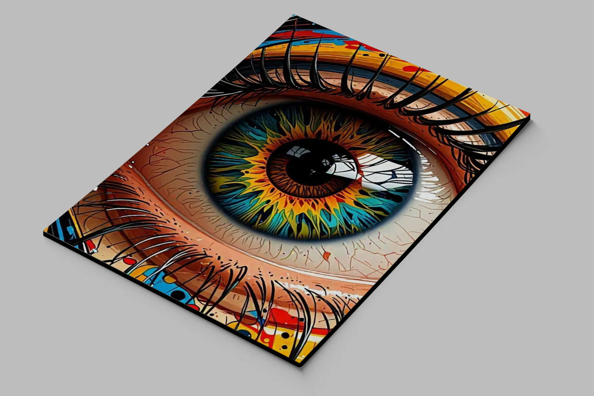 Cuadro Ojo 685 70x100 Mdf Memoestampados - Imagen 2