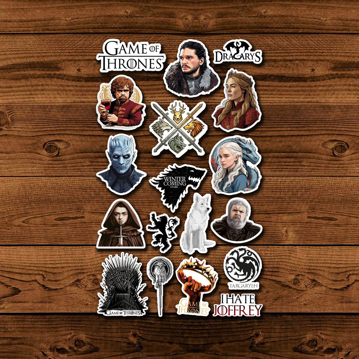 Pack Pegotines Stickers Game Of Thrones Memoestampados - Imagen 3