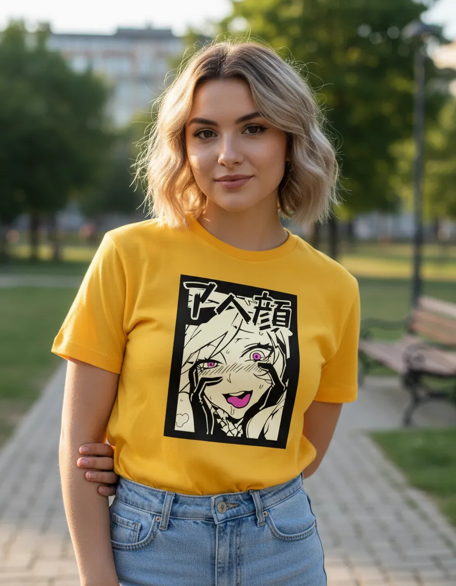 Remera: Ahegao Face Japones Memoestampados