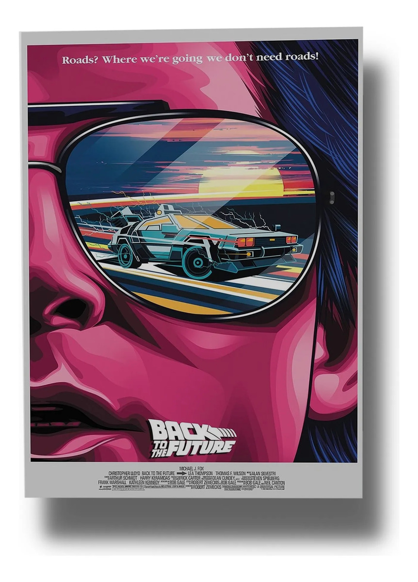 Cuadro Back To The Future 721 40x30 Mdf Memoestampados