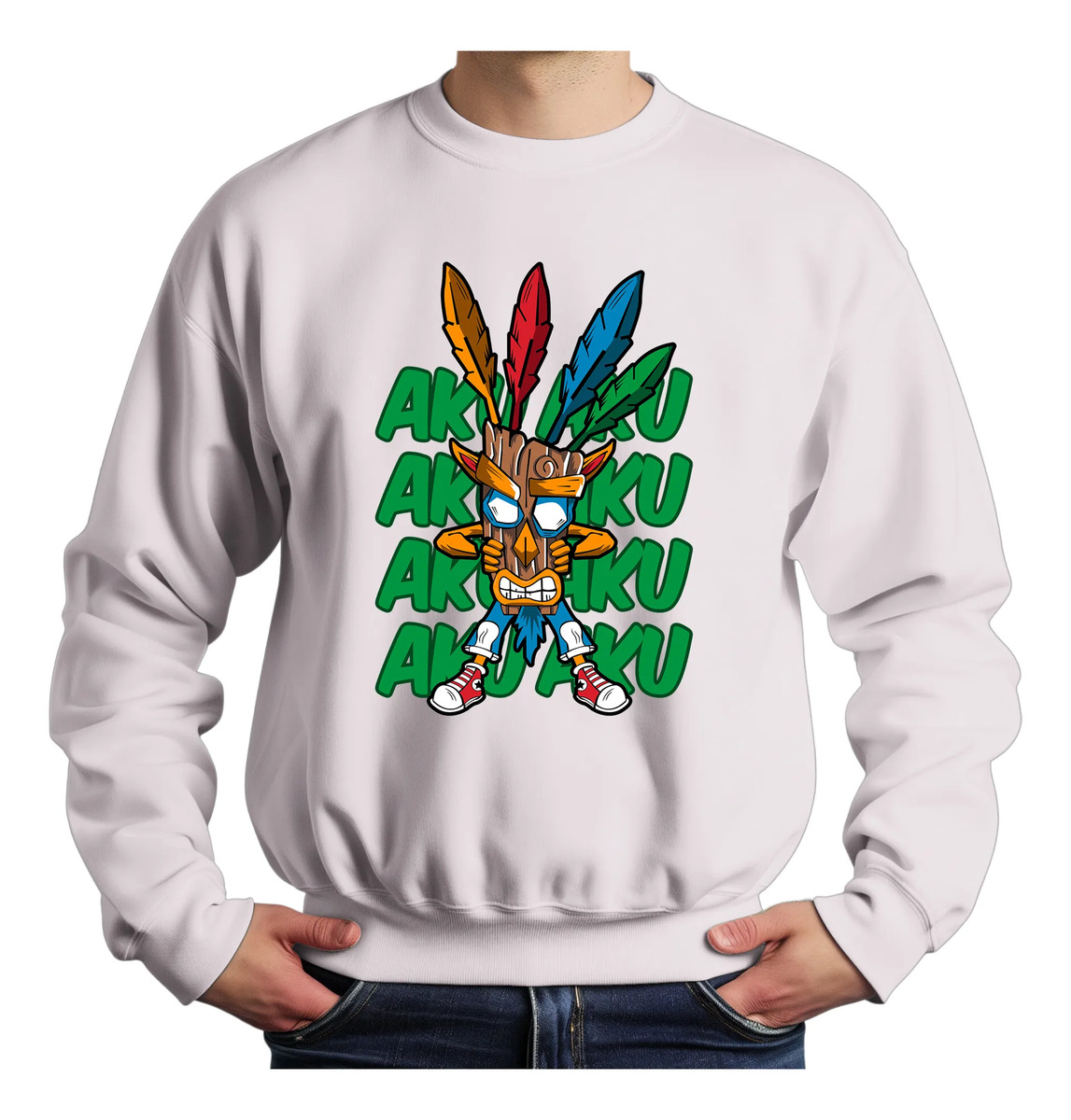 Buzo Aku Aku Chras Bandicot Memoestampados - Imagen 2