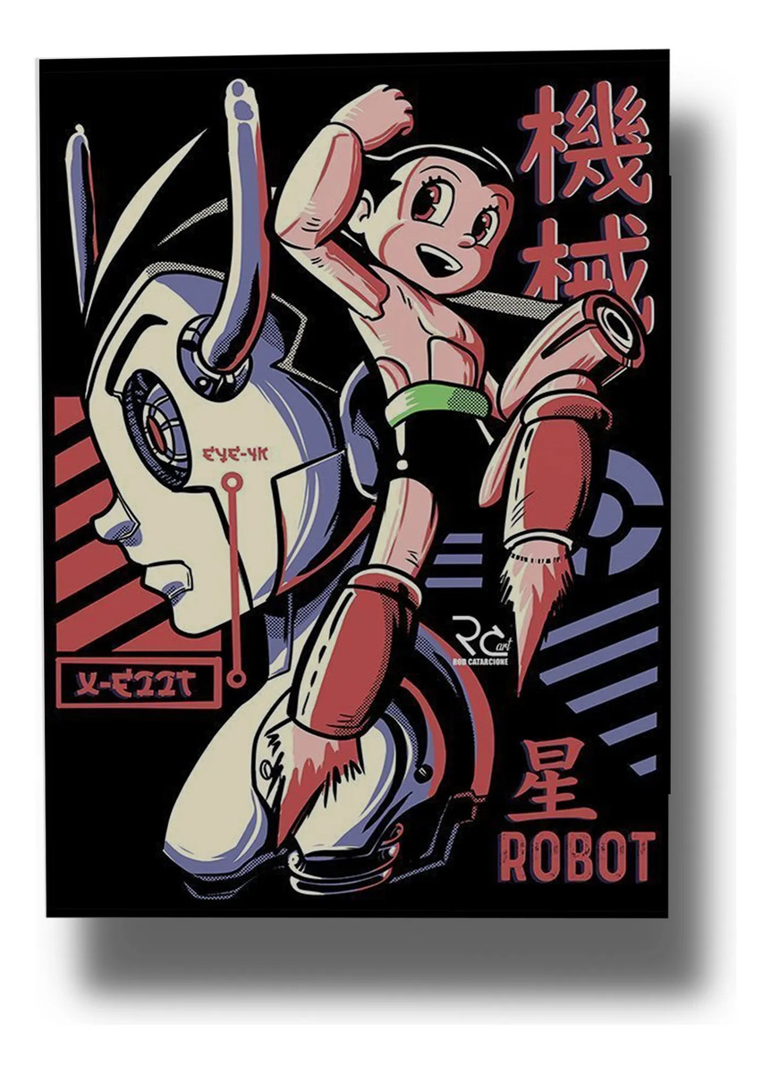 Cuadro Astroboy 723 50x70 Mdf Memoestampados