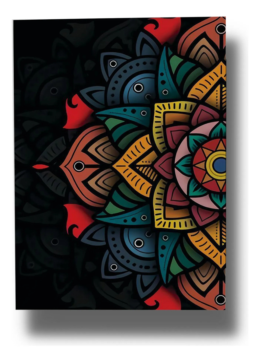 Cuadro Mandala 684 50x70 Mdf Memoestampados