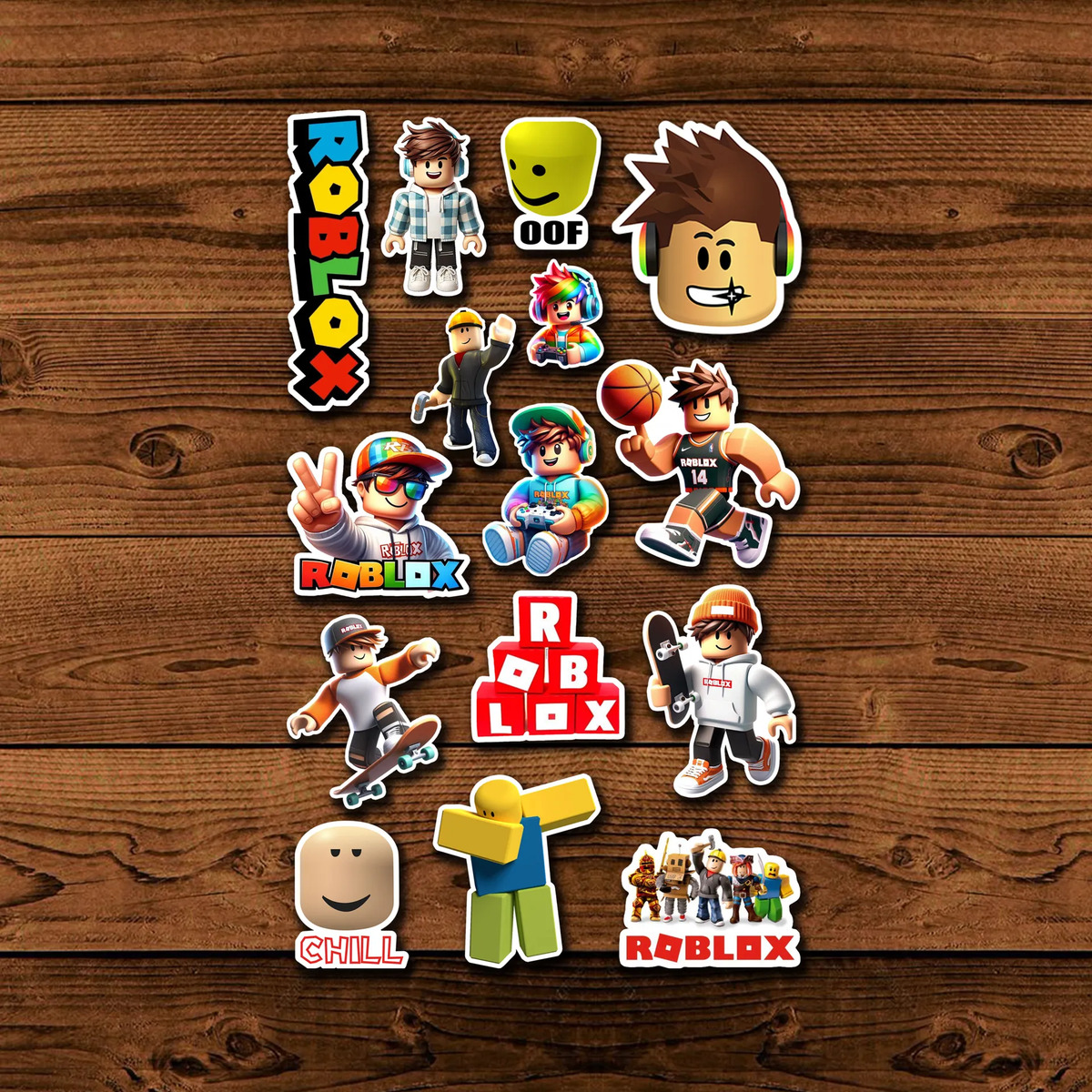 Pack Pegotines Stickers Roblox Memoestampados - Imagen 3
