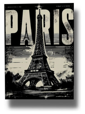 Cuadro Torre Eiffel 748 50x70 Mdf Memoestampados