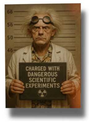 Cuadro Doc Brown 727 50x70 Mdf Memoestampados
