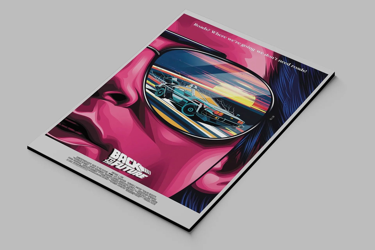 Cuadro Back To The Future 721 40x30 Mdf Memoestampados - Imagen 3