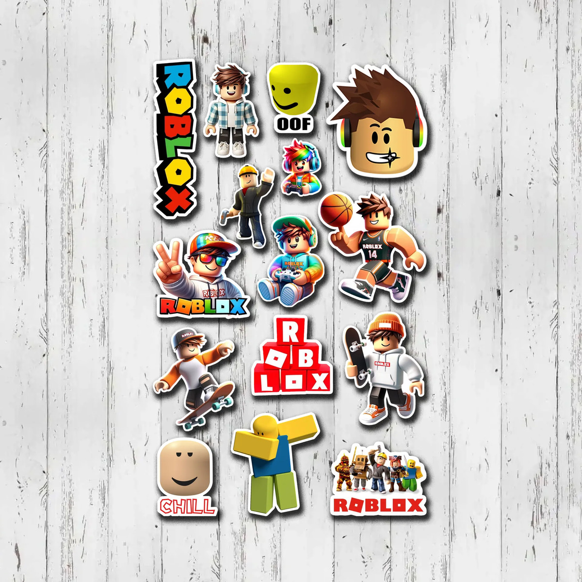 Pack Pegotines Stickers Roblox Memoestampados - Imagen 4