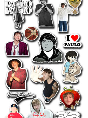 Pack Pegotines Stickers Paulo Londra Memoestampados