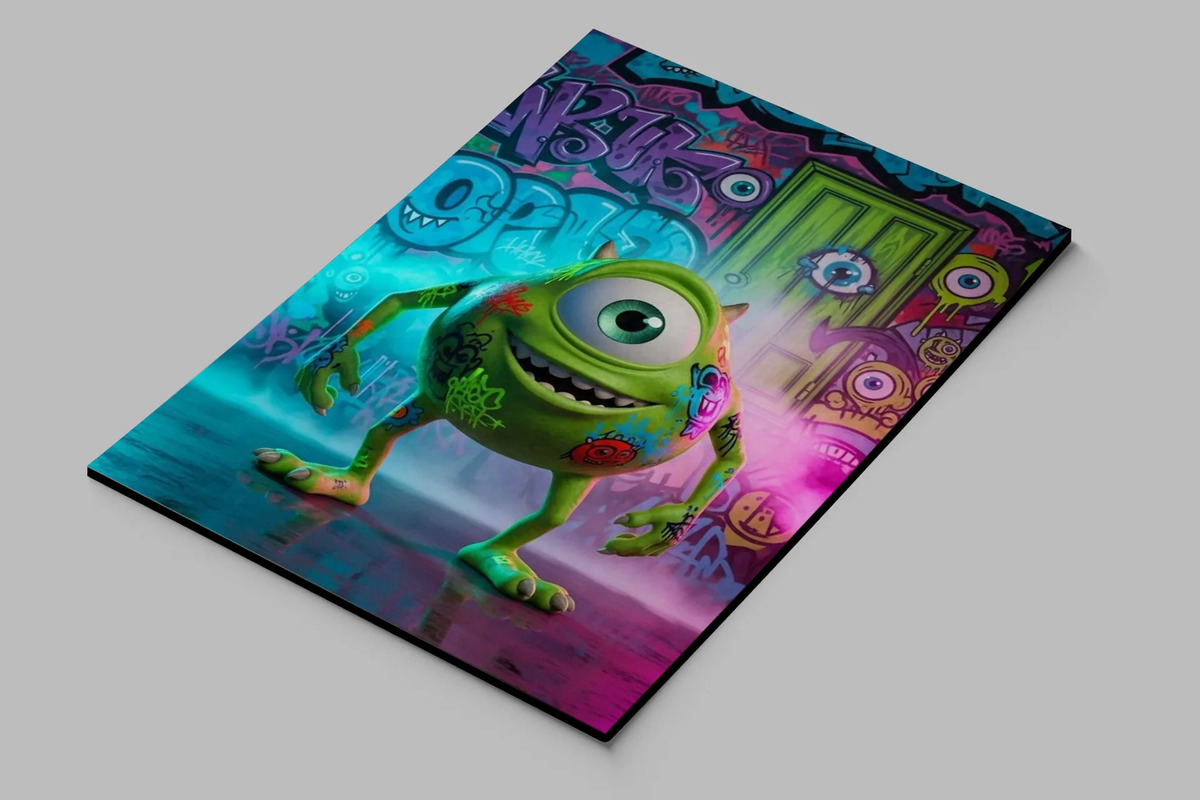 Cuadro Mike Wazowski Monster 762 40x30 Mdf Memoestampados - Imagen 2