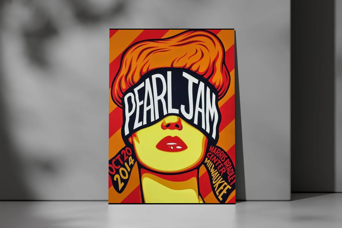 Cuadro Pearl Jam 707 50x70 Mdf Memoestampados - Imagen 3