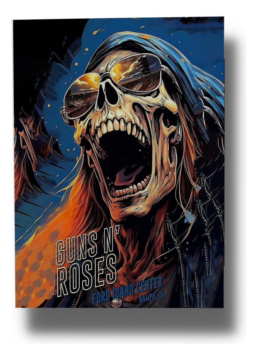Cuadro Guns N' Roses 699 70x100 Mdf Memoestampados